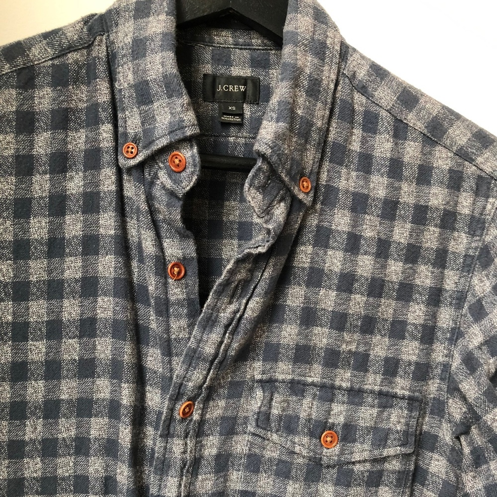J Crew Men's XS Modern Flannel